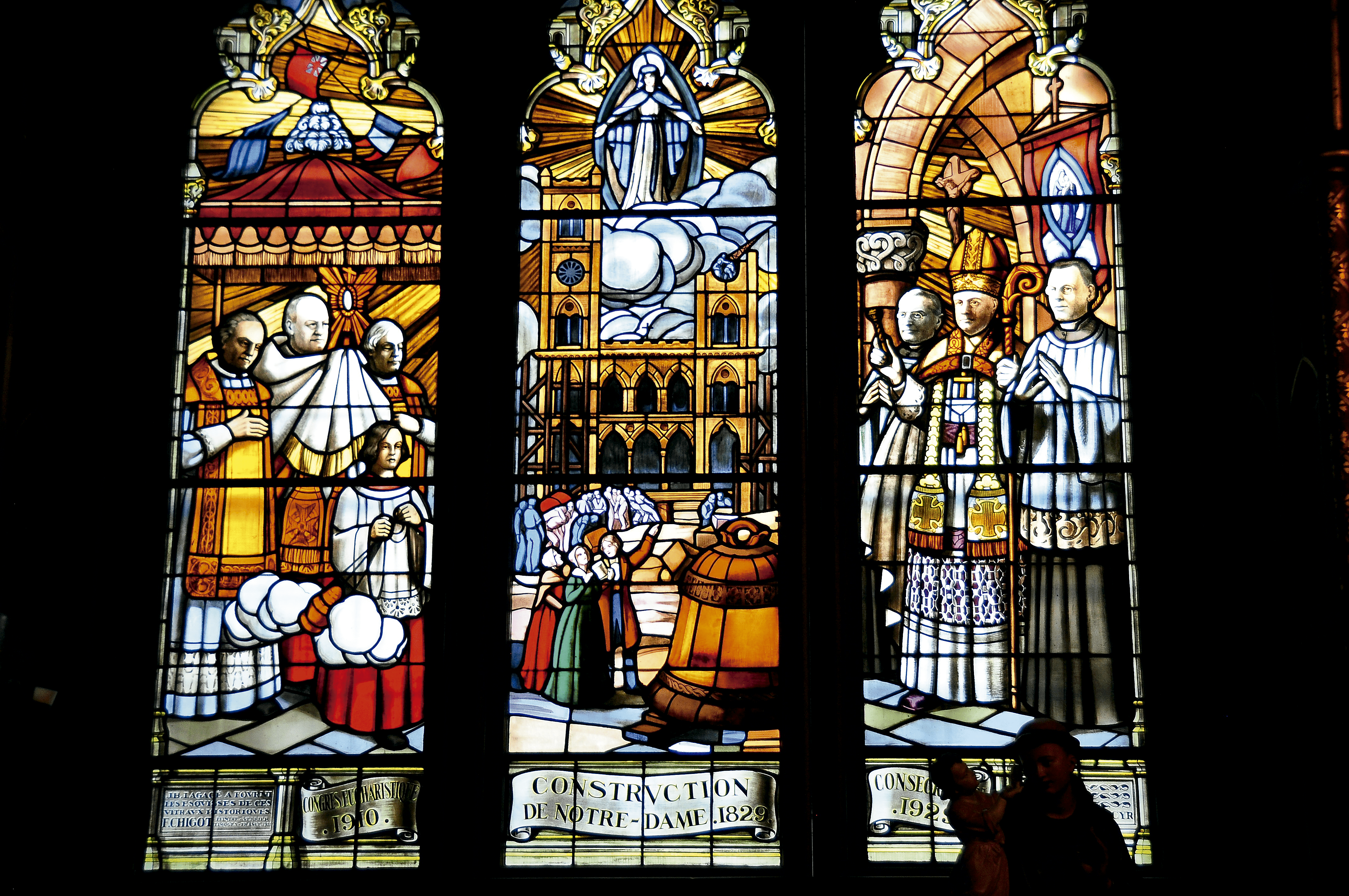 Vitral da Notre-Dame, Montreal, Canadá