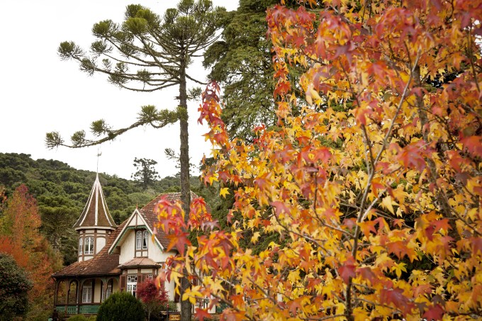 Casa de chá Castelinho do Caracol, da família Franzem em Canela, Rio Grande do Sul