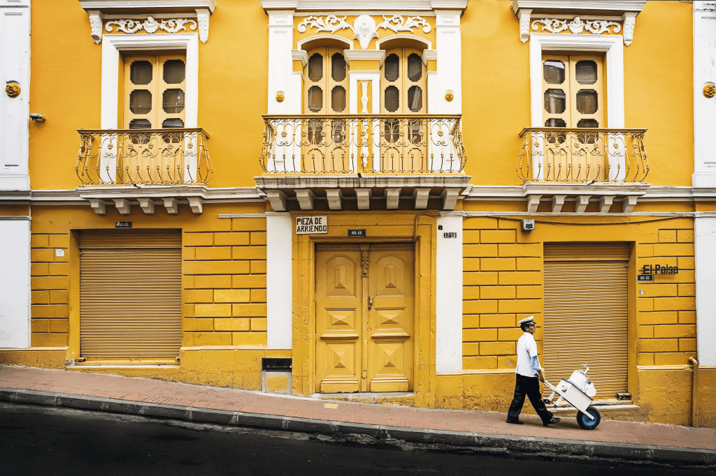 Rua histórica de Quito