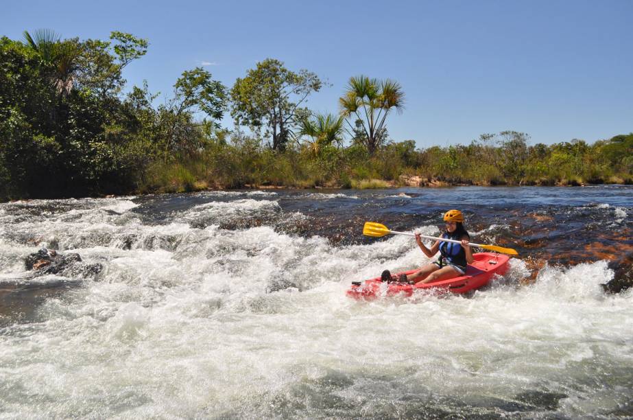 Caiaque no <strong>Rio Novo</strong>, Parque Estadual do Jalapão, Tocantins