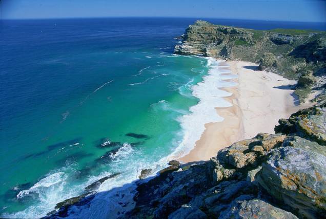 O Cabo da Boa Esperança, no encontro dos Oceanos Atlântico e Índico O Cabo da Boa Esperança, no encontro dos Oceanos Atlântico e Índico