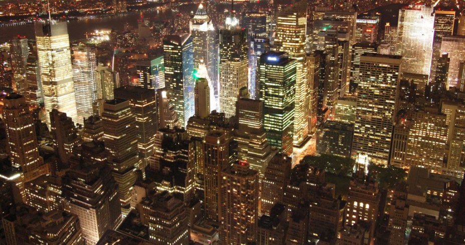 Vista da cidade de <a href="https://viajeaqui.abril.com.br/cidades/estados-unidos-nova-york" rel="Nova York" target="_blank">Nova York</a>, a mais rica e influente do planeta