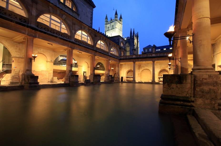 Termas romanas em Bath são algumas das heranças deixadas pelas legiões na Grã-Bretanha