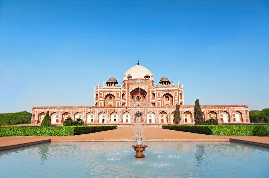 A Tumba de Humayun, em Délhi, que serviu de inspiração para o Taj Mahal A Tumba de Humayun, em Délhi, que serviu de inspiração para o Taj Mahal