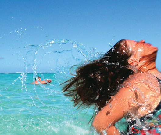 Descanso para pés e alma no mar de Punta Cana