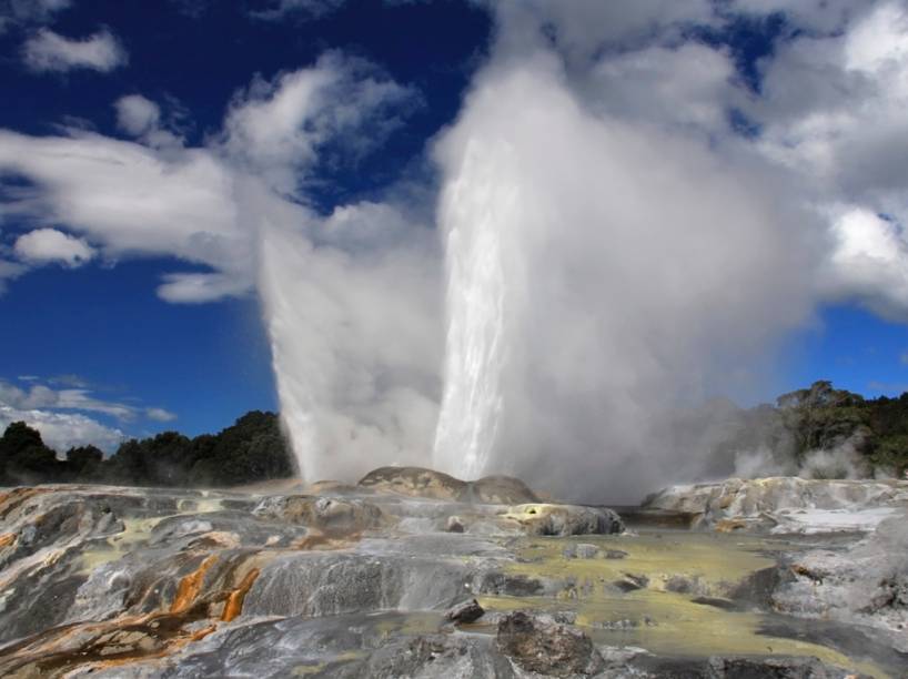 Geiser pohotu, em Rotorua