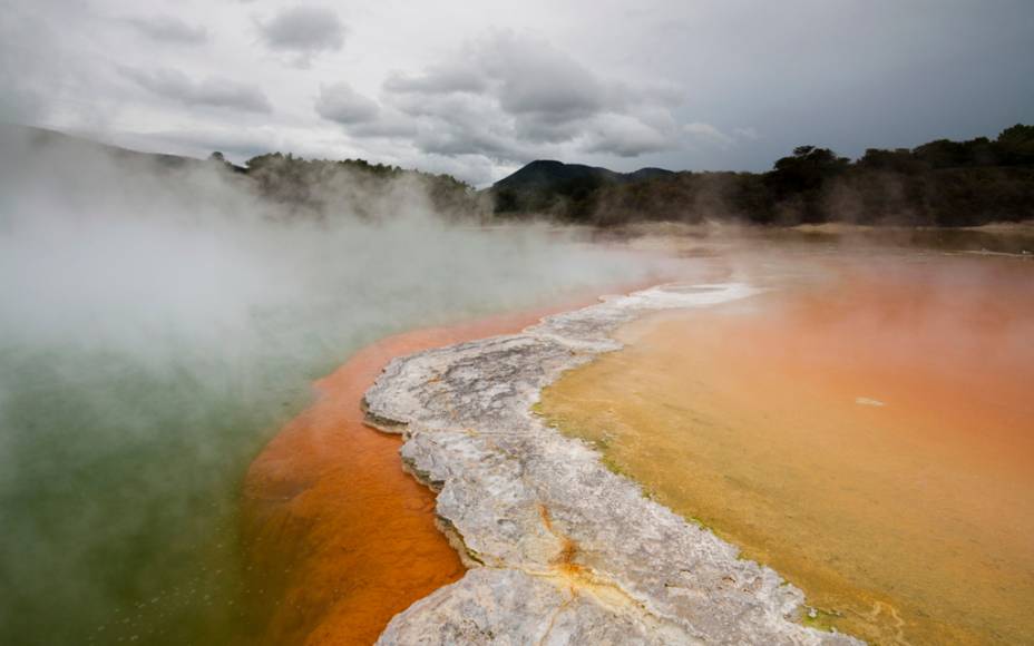 Parque termal Waiotapu, em Rotorua