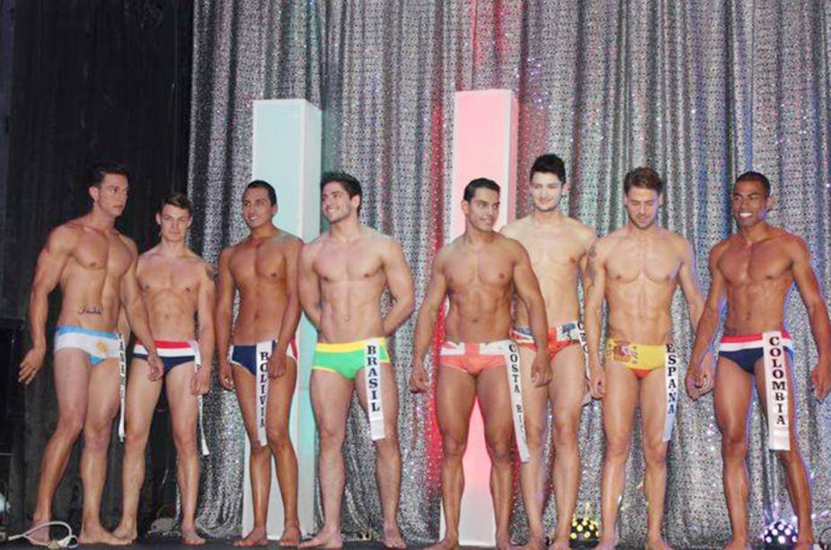 Os candidatos ao Mister Turismo