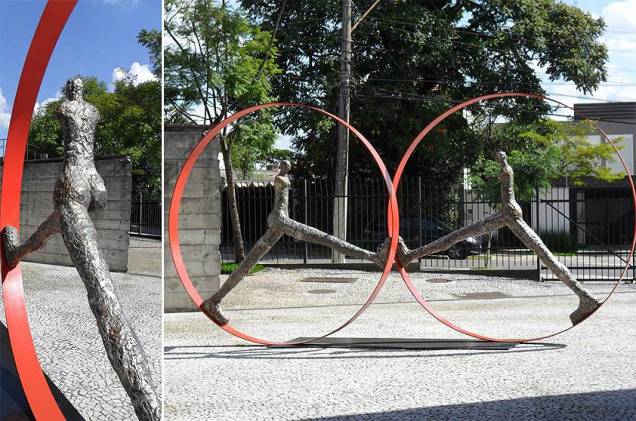 A área externa do Museu da Imagem e do Som de São Paulo é repleta de esculturas. Entre elas, uma em especial foi registrada por Aurea Luisa Parado Soares de Albergaria A área externa do Museu da Imagem e do Som de São Paulo é repleta de esculturas. Entre elas, uma em especial foi registrada por Aurea Luisa Parado Soares de Albergaria