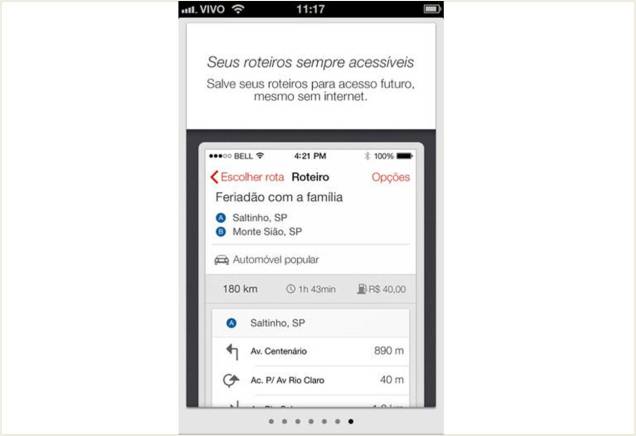 Entre as informações disponíveis sobre cada trajeto estão postos de combustíveis, prontos-socorros e postos da Polícia Rodoviária Entre as informações disponíveis sobre cada trajeto estão postos de combustíveis, prontos-socorros e postos da Polícia Rodoviária