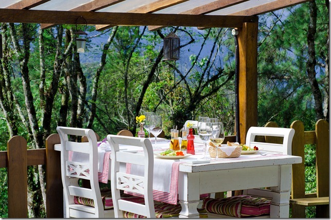 Ambiente do restaurante Babel, em Visconde de Mauá, Rio de Janeiro