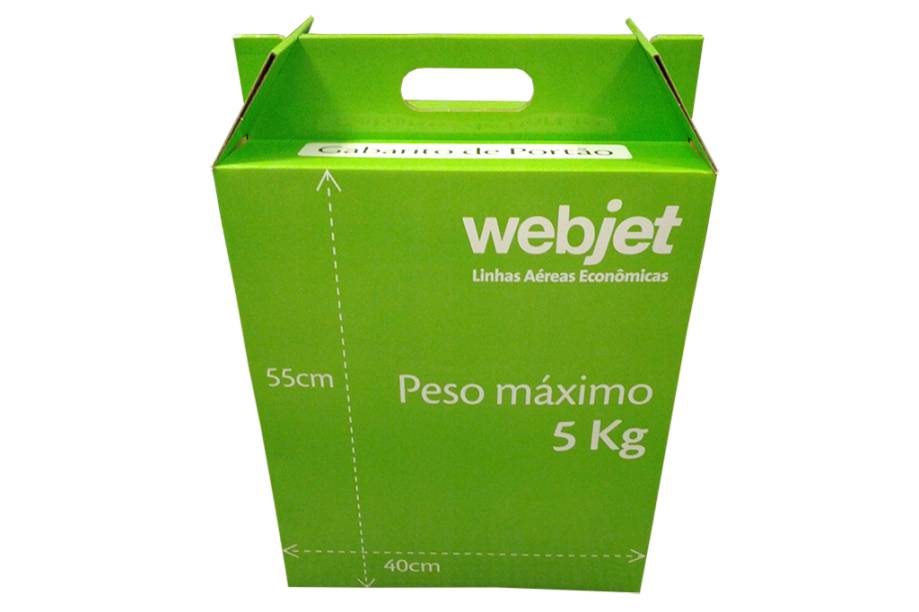 Segundo as especificações da companhia, as bagagens de mão devem ter até 5 quilos e até 55 centímetros Segundo as especificações da companhia, as bagagens de mão devem ter até 5 quilos e até 55 centímetros