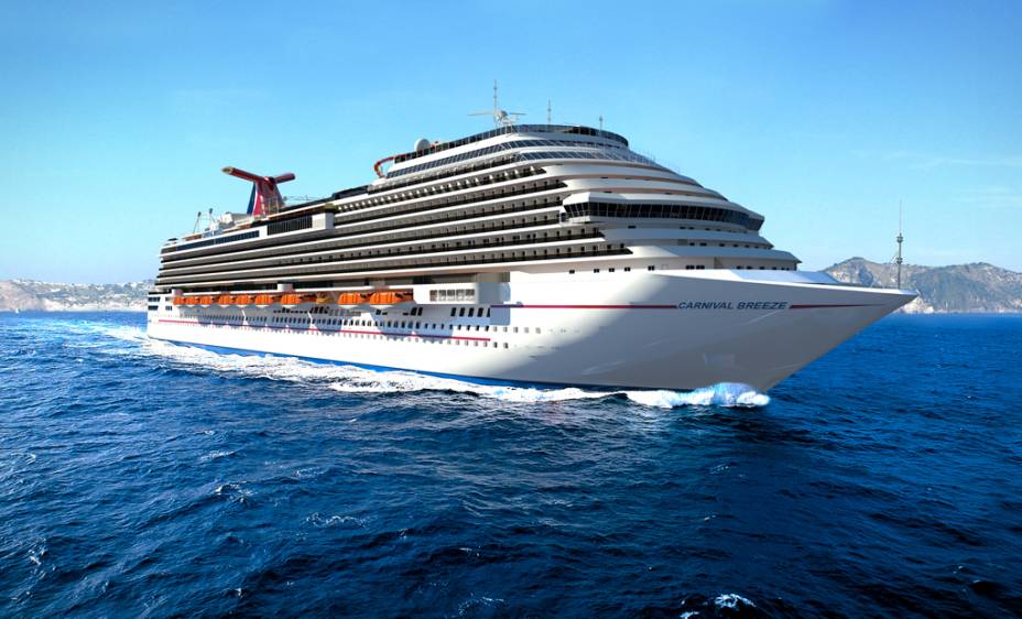 <strong>Carnival Breeze</strong><br /><strong>Categoria:</strong> família<br /><br />Lazer e entretenimento são os pontos altos do navio. Os passageiros poderão desfrutar de um cinema 5D, parque aquático com dois tobogãs gigantes, campo de minigolfe, circuito de arvorismo, cassino e uma área de conveniência só para adultos, com bar, hidro e espreguiçadeiras. Há também o restaurante asiático Bonsai Sushi e o pub Red Frog, com uma cervejaria própria. <a href="https://viajeaqui.abril.com.br/materias/pacote-carnival-breeze-no-caribe-6-noites-389-dolares" rel="Confira o roteiro e preço do pacote"><strong>Confira o roteiro e preço do pacote</strong></a>. 