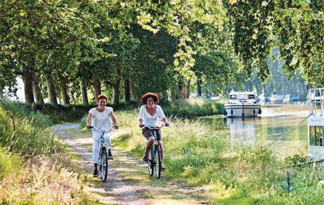 O Canal du Midi é o preferido de ciclistas despreocupados O Canal du Midi é o preferido de ciclistas despreocupados