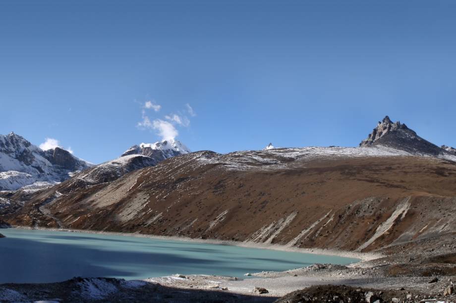 Lago de degelo do Monte Cho Oyu