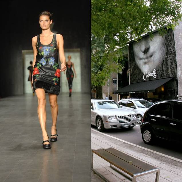 O verão de 2012 já chegou à passarela da São Paulo Fashion Week (à esq.), que acontece até sábado, 18 de junho, no prédio da Bienal do Parque do Ibirapuera, em São Paulo. A edição de aniversário de 15 anos do evento traz a coleção das principais grifes nacionais e internacionais, como Alexandre Herchcovitch, Reinaldo Lourenço, Triton, Colcci, Ellus, Cori, Neon, entre outras que prometem virar tendência na próxima temporada. Quem quiser compor o visual com os modelitos que fazem sucesso na semana de moda, a Rua Oscar Freire (à. dir.) reúne dezenas de lojas com belíssimas vitrines, por exemplo, da Guess, Versace, Tommy Hilfiger e Ellus. O verão de 2012 já chegou à passarela da São Paulo Fashion Week (à esq.), que acontece até sábado, 18 de junho, no prédio da Bienal do Parque do Ibirapuera, em São Paulo. A edição de aniversário de 15 anos do evento traz a coleção das principais grifes nacionais e internacionais, como Alexandre Herchcovitch, Reinaldo Lourenço, Triton, Colcci, Ellus, Cori, Neon, entre outras que prometem virar tendência na próxima temporada. Quem quiser compor o visual com os modelitos que fazem sucesso na semana de moda, a Rua Oscar Freire (à. dir.) reúne dezenas de lojas com belíssimas vitrines, por exemplo, da Guess, Versace, Tommy Hilfiger e Ellus.