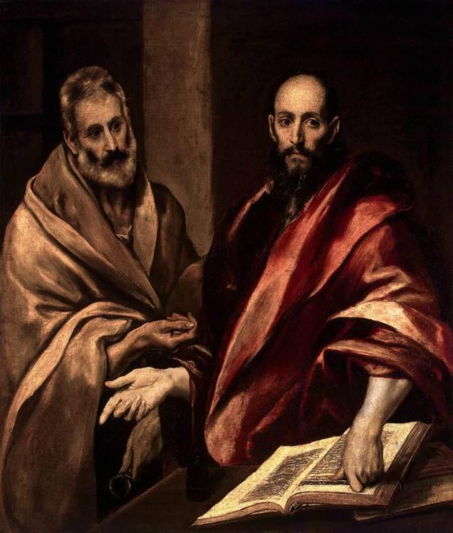 <em>Pedro e Paulo </em>(detalhe), de El Greco, no Hermitage <em>Pedro e Paulo </em>(detalhe), de El Greco, no Hermitage