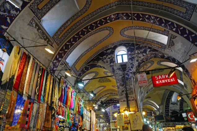 Detalhe das arcadas do Grande Bazar, um dos locais visitados pelo tour da companhia aérea Detalhe das arcadas do Grande Bazar, um dos locais visitados pelo tour da companhia aérea