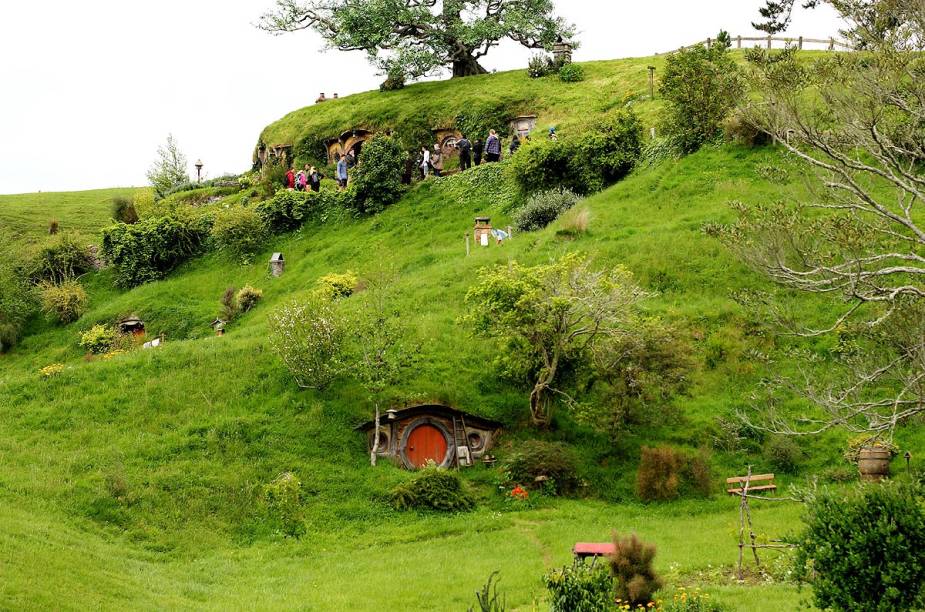 A vila Hobbiton foi construída na fazenda da família Alexander, em Matata, na Nova Zelândia4 A vila Hobbiton foi construída na fazenda da família Alexander, em Matata, na Nova Zelândia4