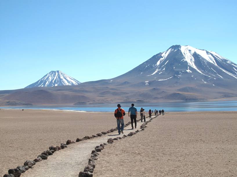 Laguna Miscanti, no deserto do Atacama, norte do Chile