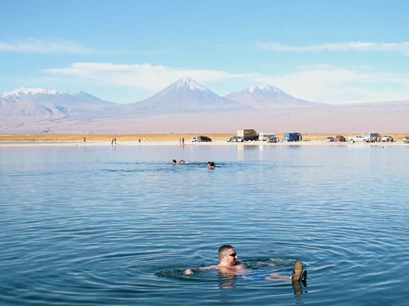 Laguna Cejar, no deserto do Atacama, norte do Chile