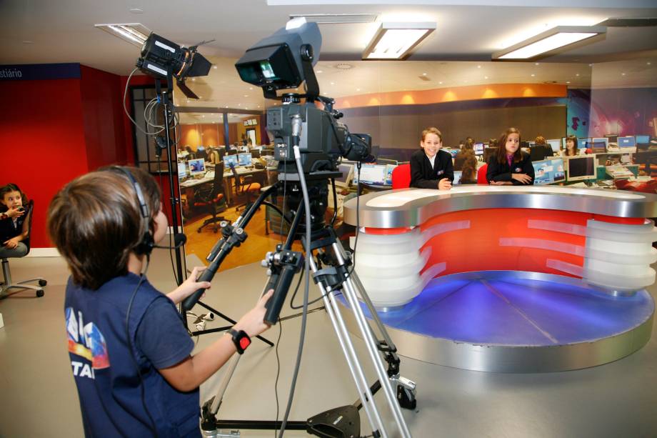 Estúdio de televisão do Kidzania Lisboa