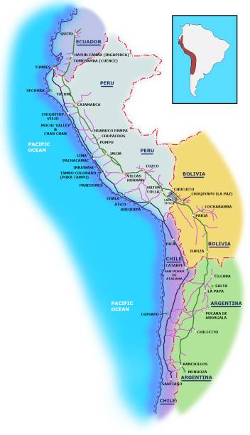 Qhapaq Ñan em quéchua significa “Caminho Real”. Em seu auge, ele consistia em quase 40 mil km de estradas que tinham função de comunicação, comércio e defesa de imenso território. Construída pelos Incas durante séculos e parcialmente baseada em infraestrutura pré-incaica, essa rede corta e dá acesso a uma das zonas geográficas mais extremas do planeta, passando por montanhas cobertas de neve na Cordilheira dos Andes (alguns trechos estão a 6 mil metros de altitude!), levando à costa do Pacífico, cortando a floresta amazônica, vales férteis e o deserto mais árido do mundo, o Atacama