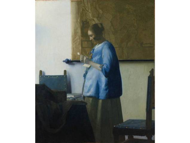 Mulher lendo carta, de Jan Vermeer Mulher lendo carta, de Jan Vermeer