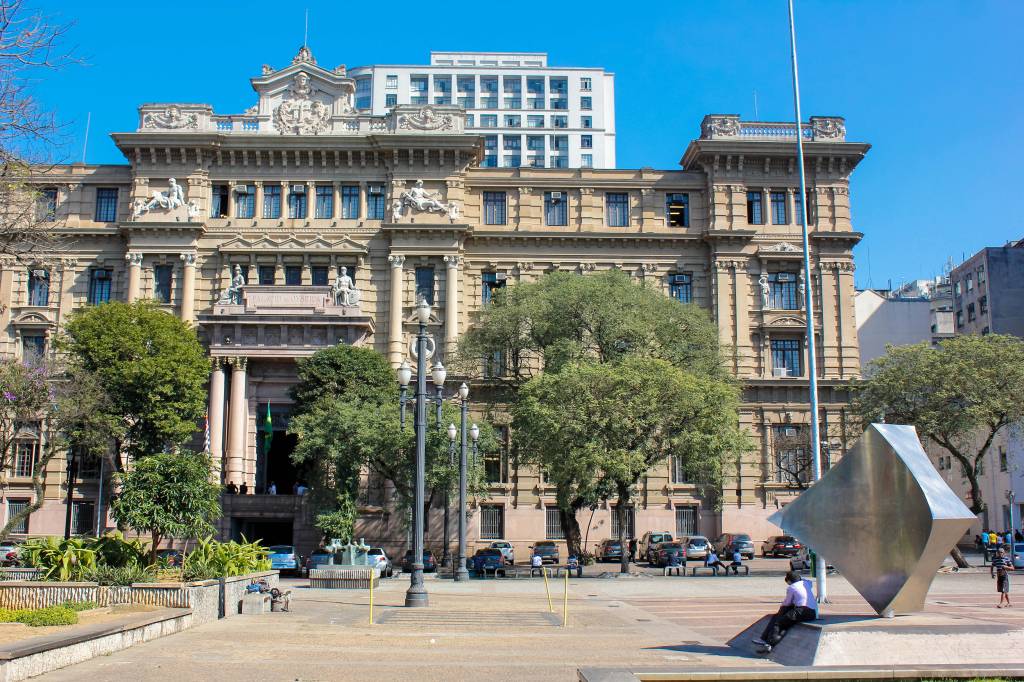 Palácio da Justiça, na Praça da Sé, em São Paulo (SP) Palácio da Justiça, na Praça da Sé, em São Paulo (SP)