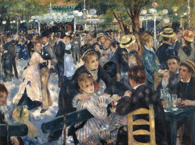 Pierre-Auguste Renoir é o autor de Le Moulin de la Galette, hoje no Musée d'Orsay Pierre-Auguste Renoir é o autor de Le Moulin de la Galette, hoje no Musée d'Orsay