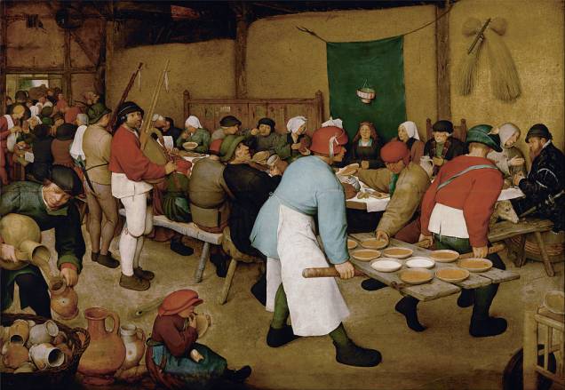 <em>Casamento camponês</em>, de Pieter Brueghel, o Velho, no Kunsthistorischesmuseum de Viena <em>Casamento camponês</em>, de Pieter Brueghel, o Velho, no Kunsthistorischesmuseum de Viena