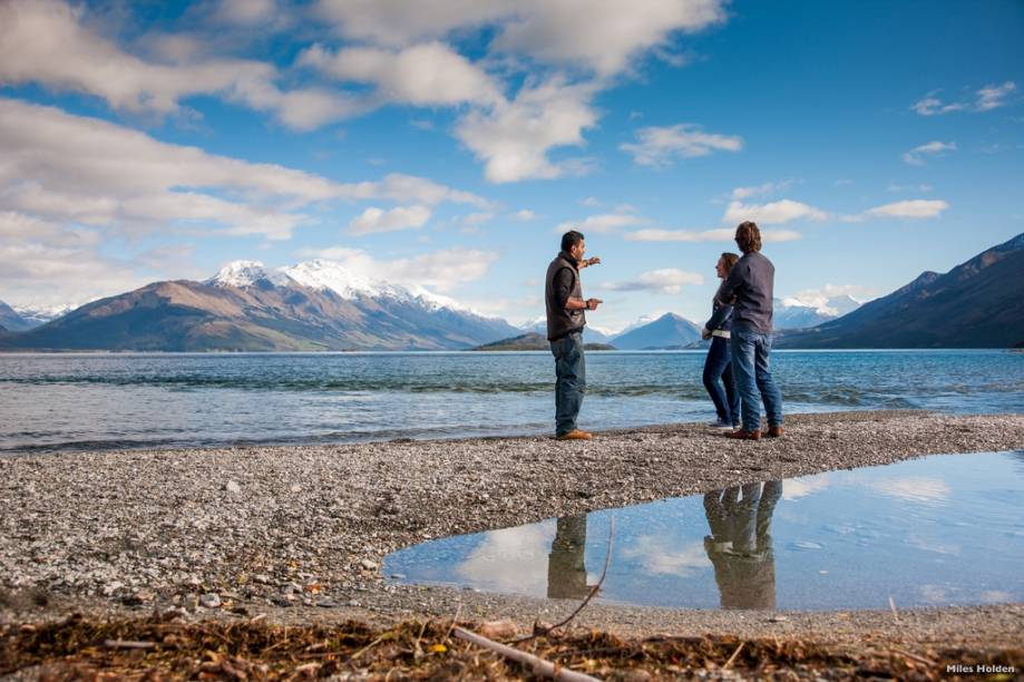 Um passeio rápido a partir de Queenstown são as ilhas Pigeon e Pig, no lago Wakatipu