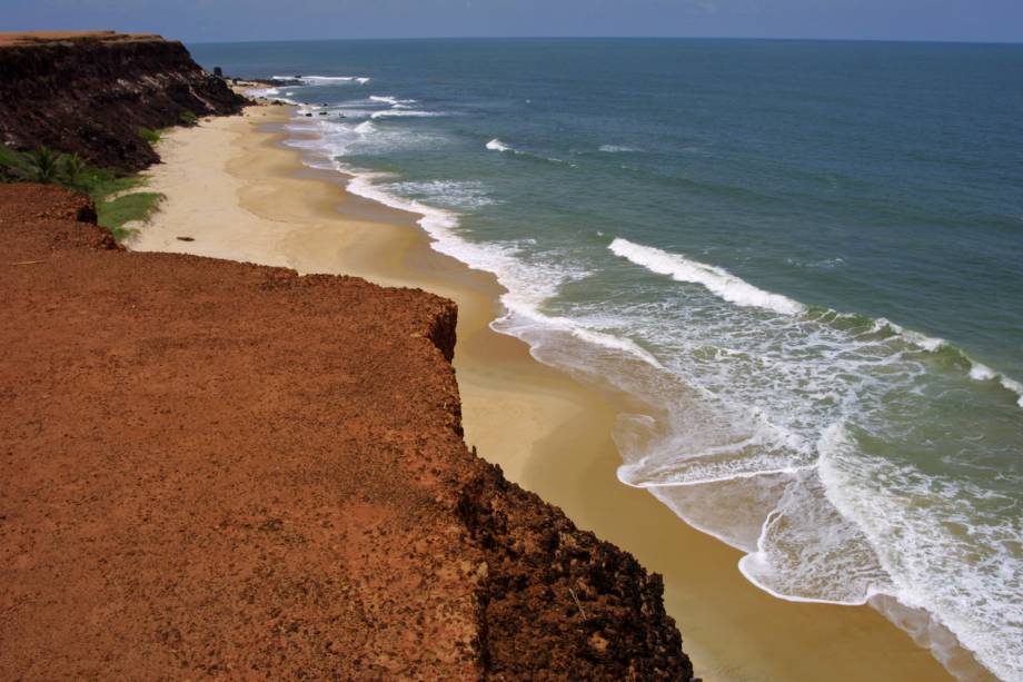 Vista panorâmica da Praia do Centro, em Pipa