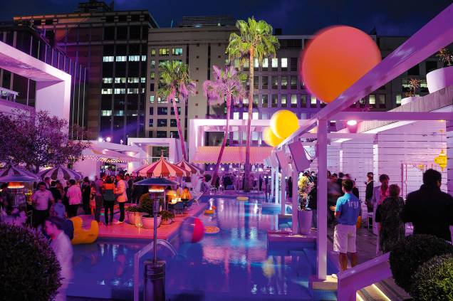 Piscina-balada do Pool Club, em Sydney Piscina-balada do Pool Club, em Sydney