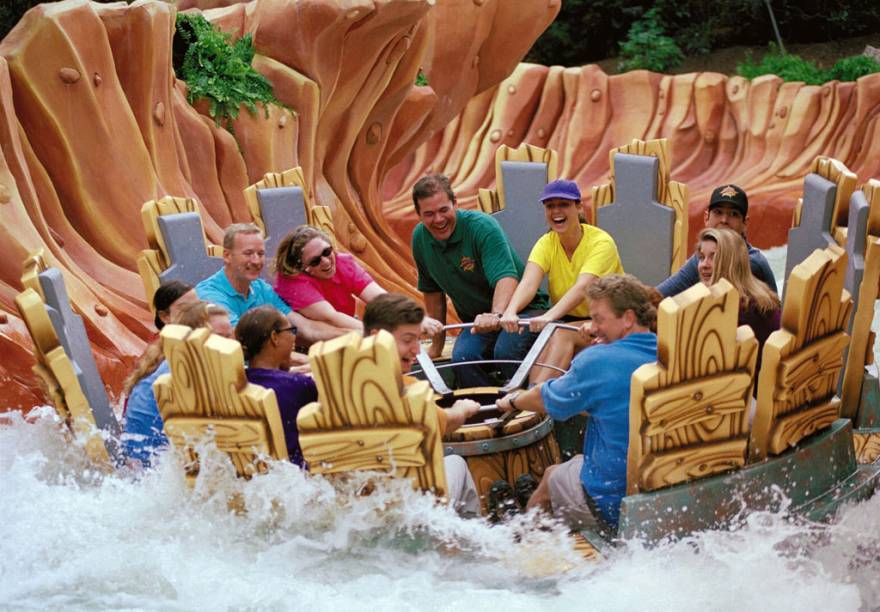 Popeye & Blutos Bilge-Rat Barges, atração do Islands of Adventure, no complexo Universal em Orlando