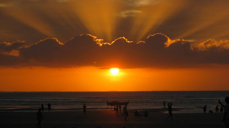 Pôr do sol em <a href="https://viajeaqui.abril.com.br/cidades/br-ce-jericoacoara" rel="Jericoacoara" target="_blank">Jericoacoara</a>, <a href="https://viajeaqui.abril.com.br/estados/br-ceara" rel="Ceará" target="_blank">Ceará</a>