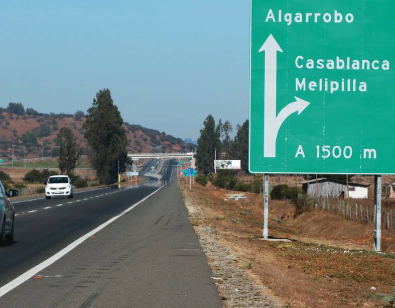 O caminho do vinho tem <strong>rodovias bem conservadas</strong>