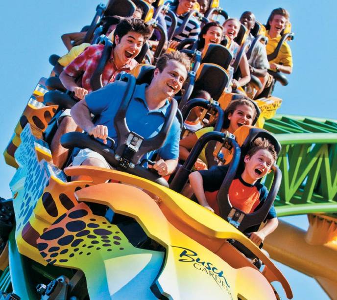 A alucinante Cheetah Hunt, no Busch Gardens, em Tampa Bay