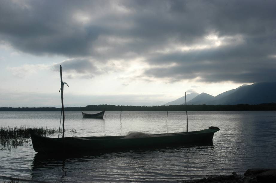 Vista do mar de Cananéia, no litoral sul do Estado de São Paulo