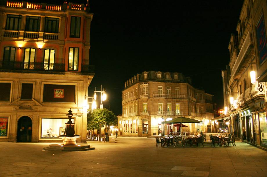 Plaza de Curros Enríquez, no Centro Antigo de Pontevedra 