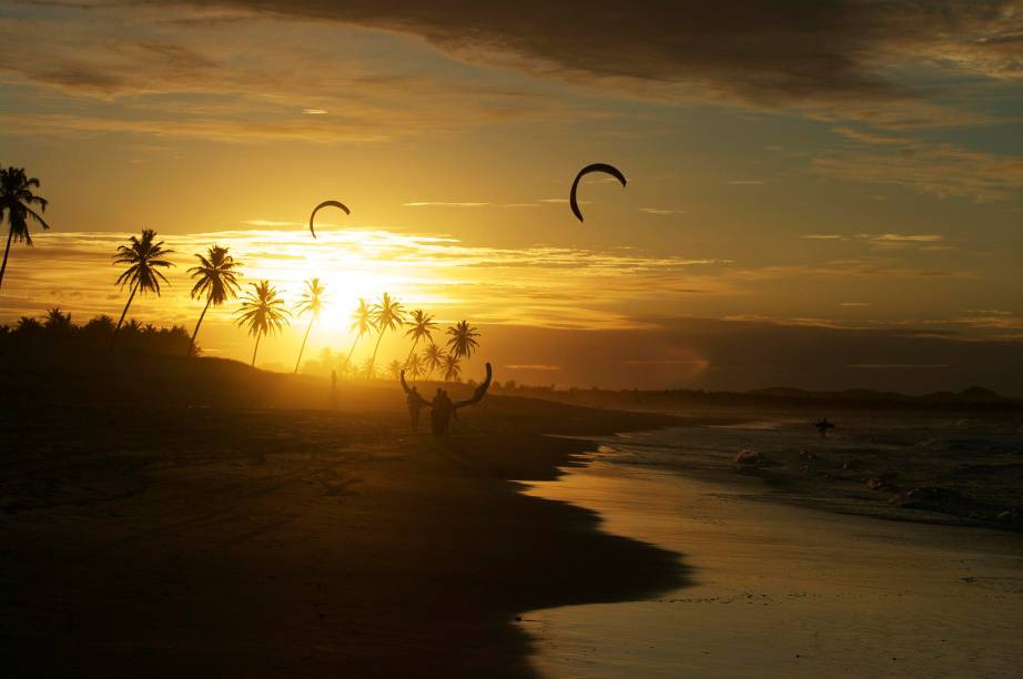 O pôr do sol de Cumbuco é famoso