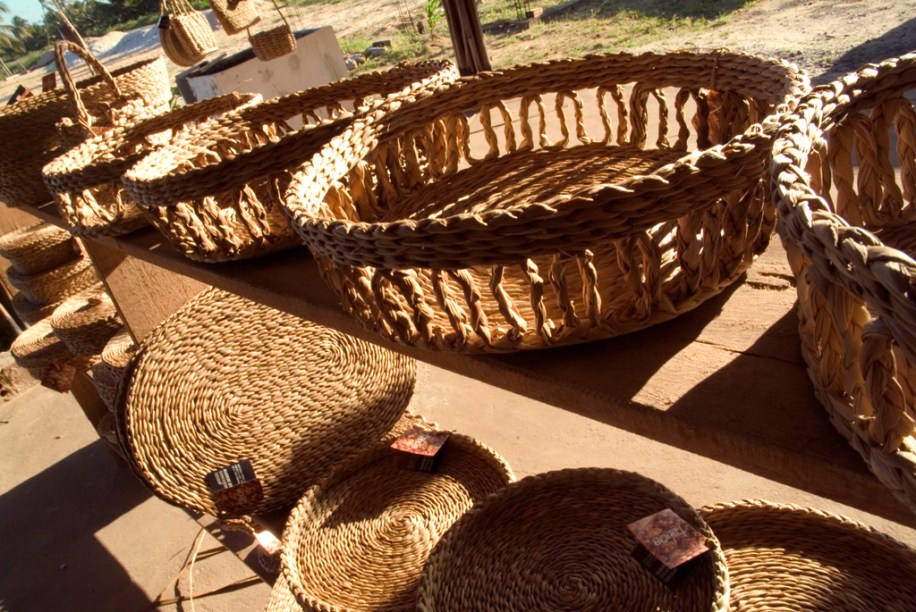 A palha de taboa é um forte elemento no artesanato de Alagoas