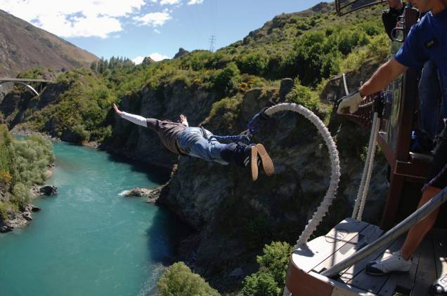 Bungy jump na ponte Kawarau Bungy jump na ponte Kawarau