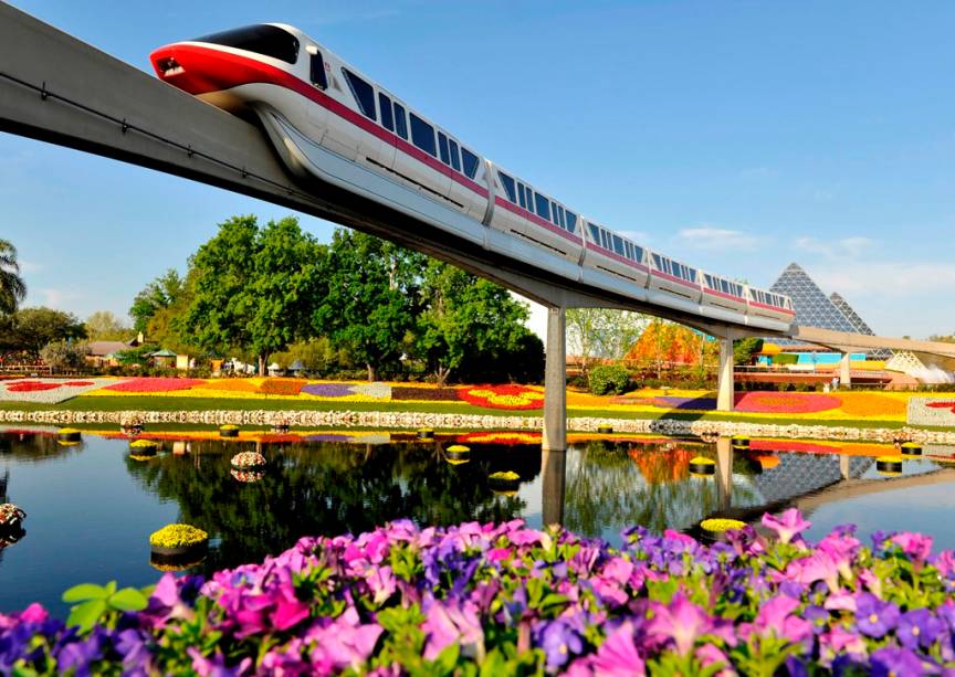 Todos os anos o Epcot Center promove um festival de flores, comemorando a primavera, entre março e maio