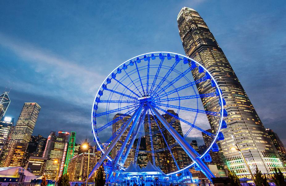 A vista de cima da Observation Wheel é de tirar o fôlego.