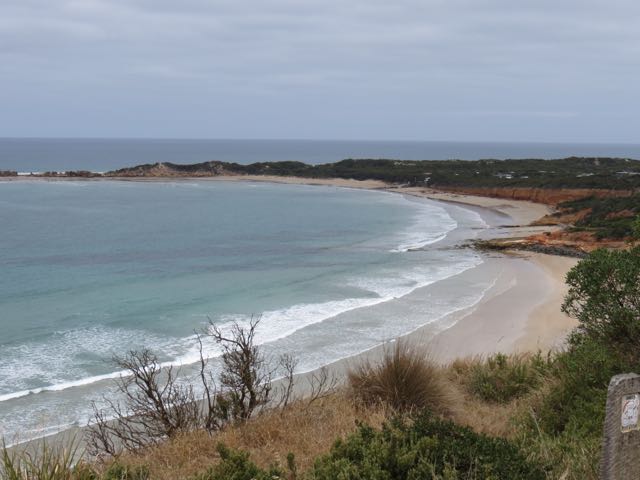 As primeiras praias começam a aparecer depois de uns 40 minutos de Melbourne...