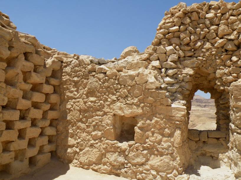 Ruínas no Forte Masada, junto ao Mar Morto