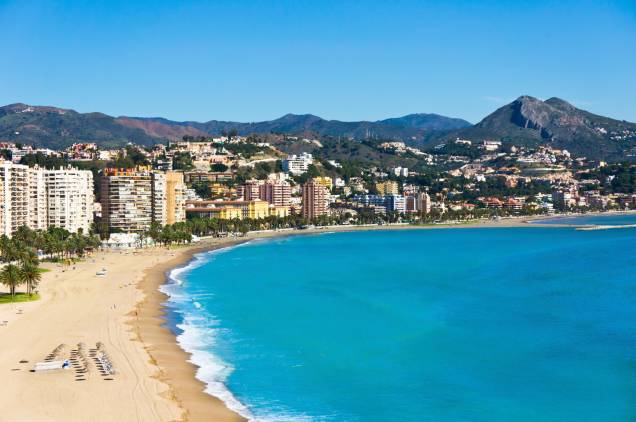 A praia mais próxima do centro de Málaga é a Playa de la Malagueta A praia mais próxima do centro de Málaga é a Playa de la Malagueta