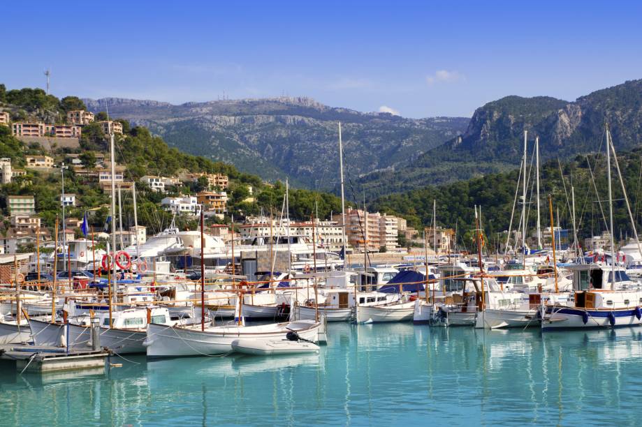 Porto de Soller, em Mallorca Porto de Soller, em Mallorca