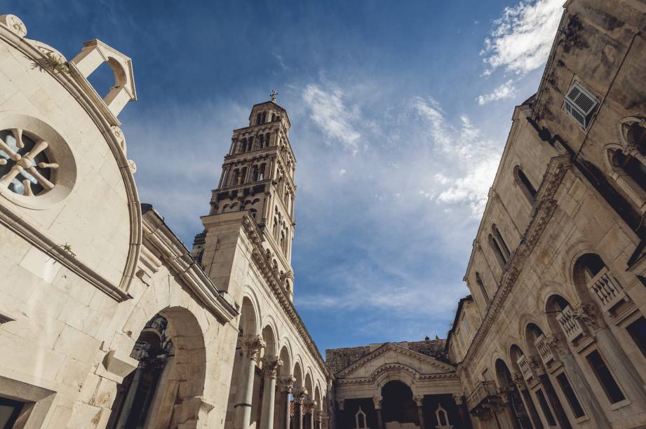 O interior do Palácio de Diocleciano, uma das construções mais bem preservadas de Split, na Croácia